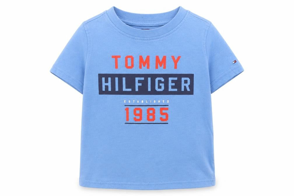 Tommy Hilfiger Blue Unisex Toddler T-Shirt 36M Pullover