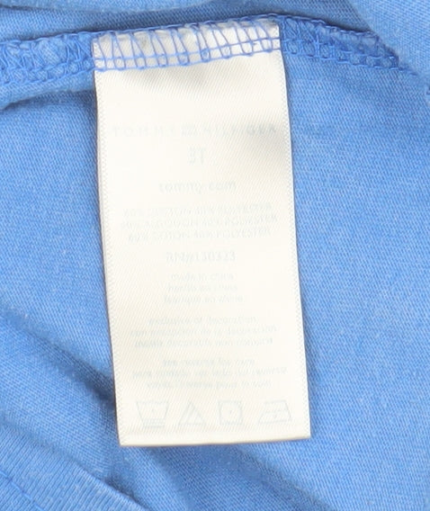 Tommy Hilfiger Blue Unisex Toddler T-Shirt 36M Pullover