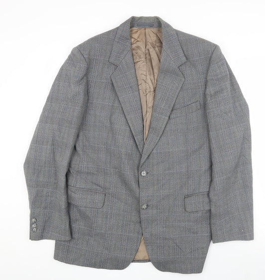 Magee Men's Grey Check Suit Jacket, 42R