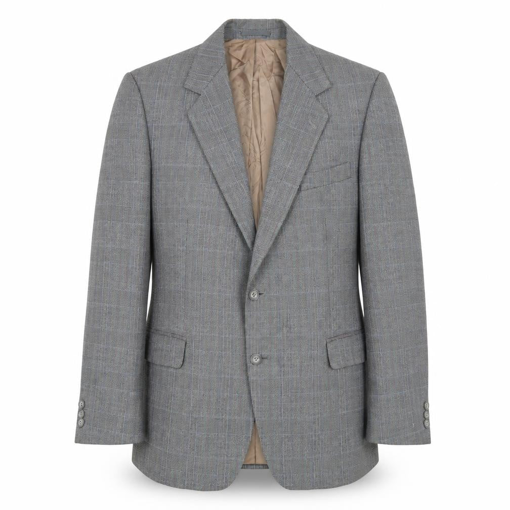 Mens 42 Chest Regular Magee Grey Two-Button Suit Jacket