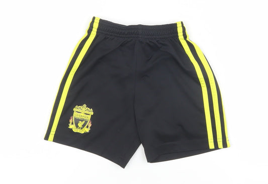Adidas Boys Black Football Shorts, Size 2 Years