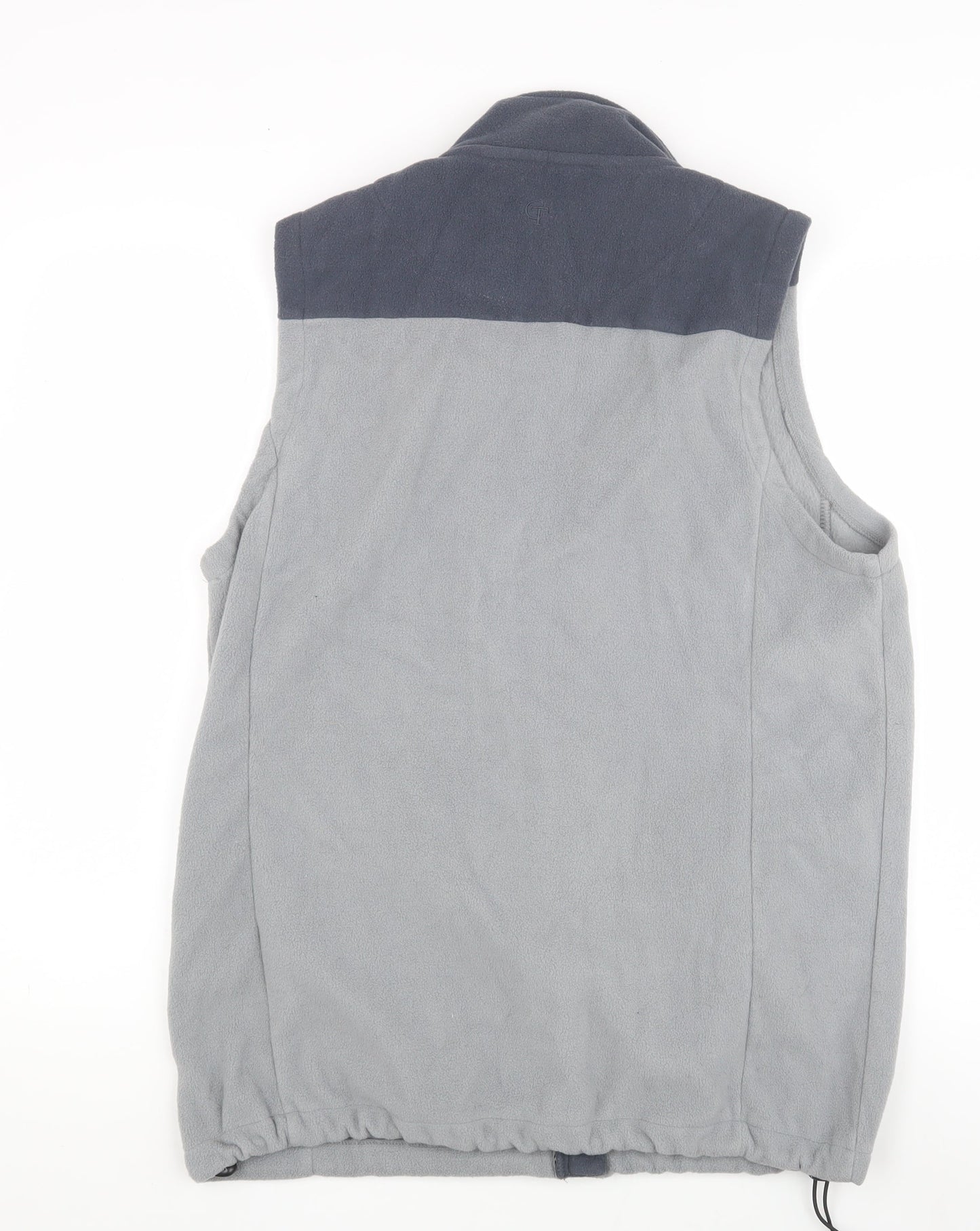 Cotton Traders Men's Grey M Full Zip Fleece Waistcoat