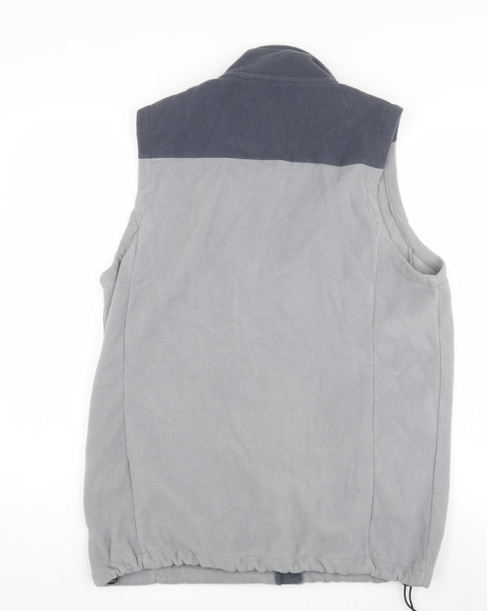 Cotton Traders Men's Grey M Full Zip Fleece Waistcoat