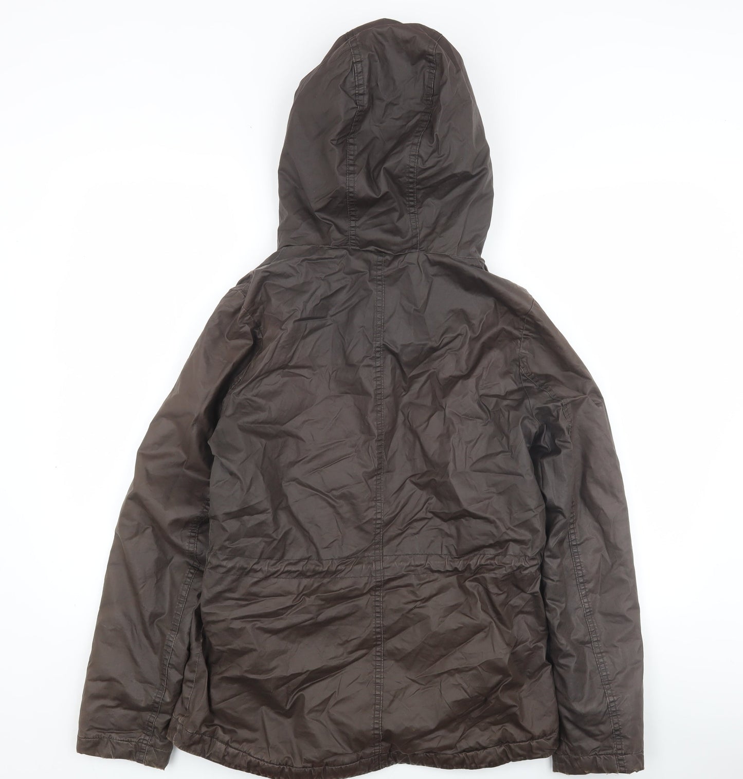 H&M Women's Brown Parka Jacket Size 4