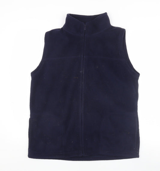 EWM Women's Blue Fleece Waistcoat M Sleeveless Casual