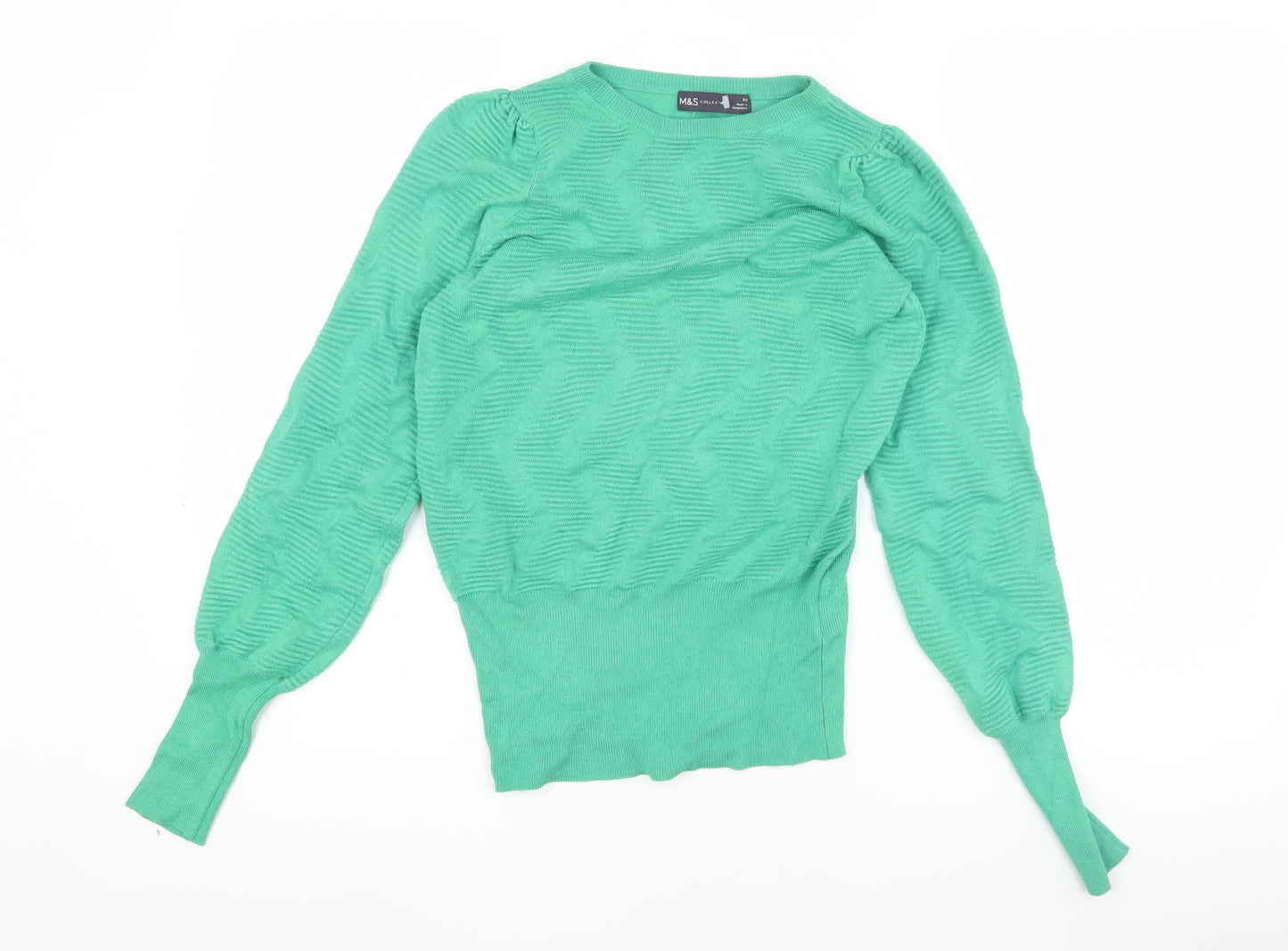 Marks and Spencer Women's Green XS Pullover Jumper