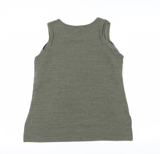 Apricot Women's Green Sleeveless Basic Tank Top