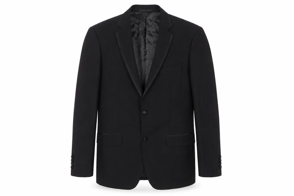 Mens 40 Chest Regular Austin Reed Black Two-Button Blazer