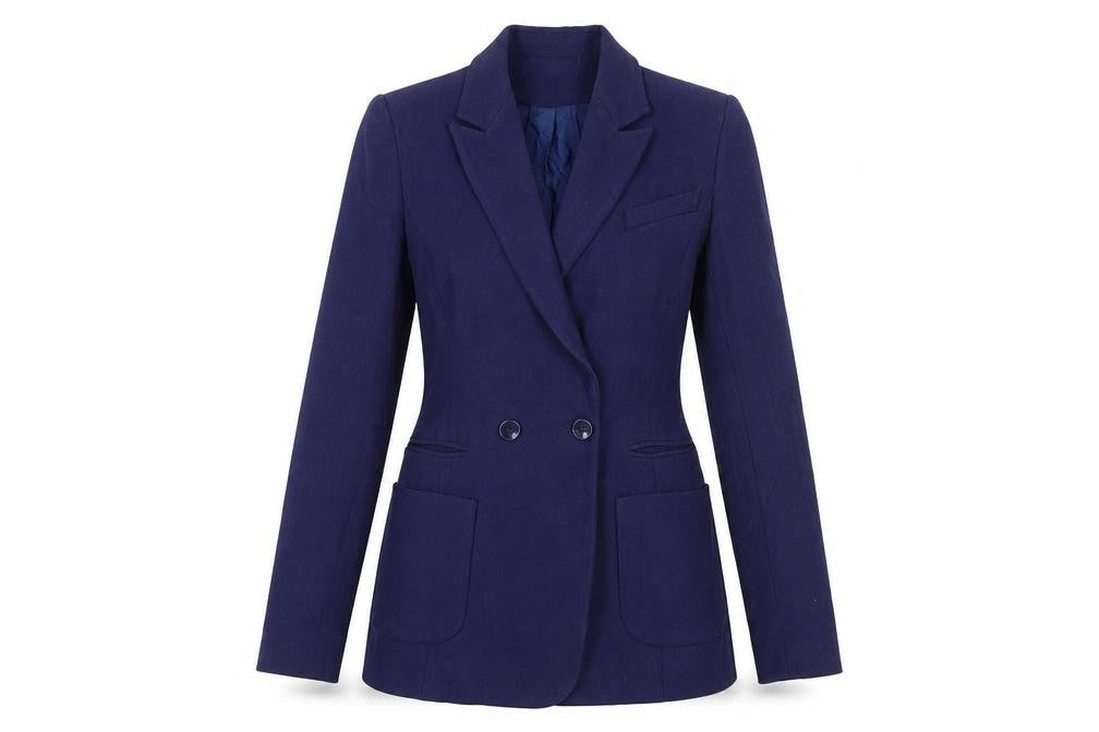 Reiss Women's Blue XS Double-Breasted Blazer