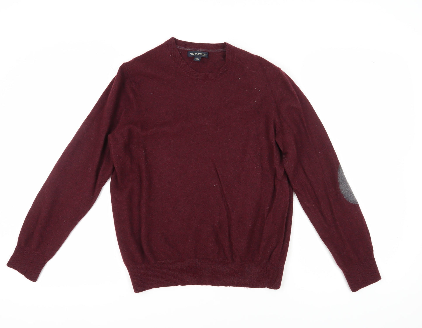 Banana Republic Red Wool Pullover Unisex M Jumper