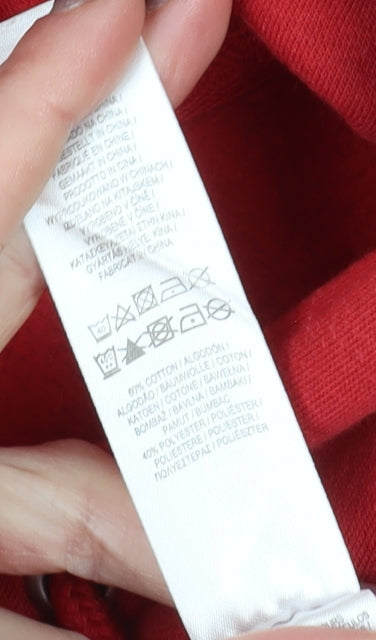 The Simpsons Red S Hoodie Unisex Adults Pullover