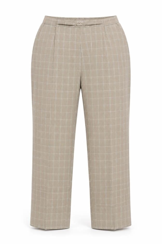 Marks and Spencer Women's Brown Check Dress Pants 18