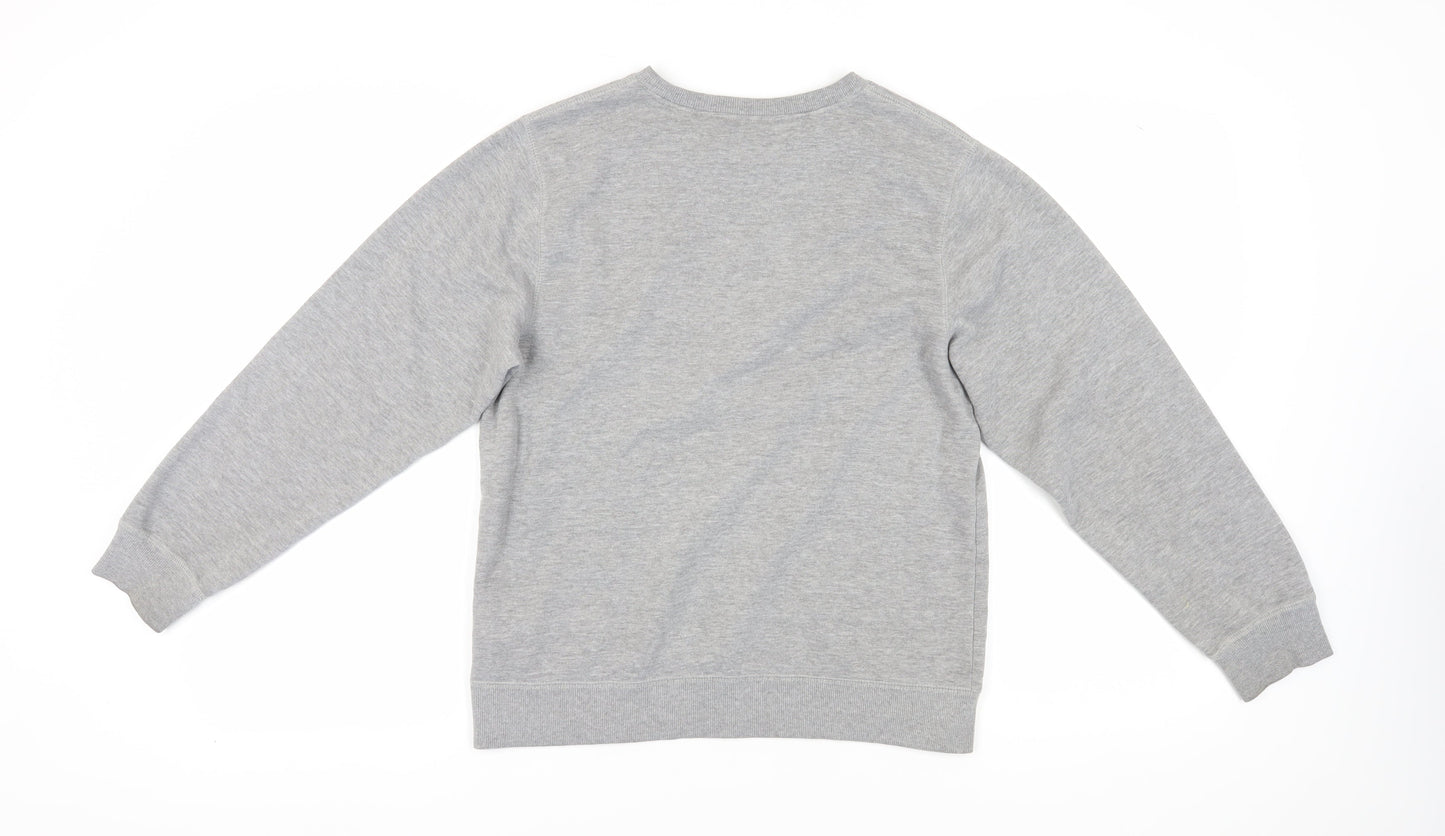 Converse Kids Grey XL Pullover Sweatshirt with Logo