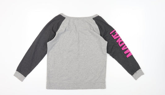 Marvel Women's Grey 14 Comics Superhero Pullover Sweatshirt