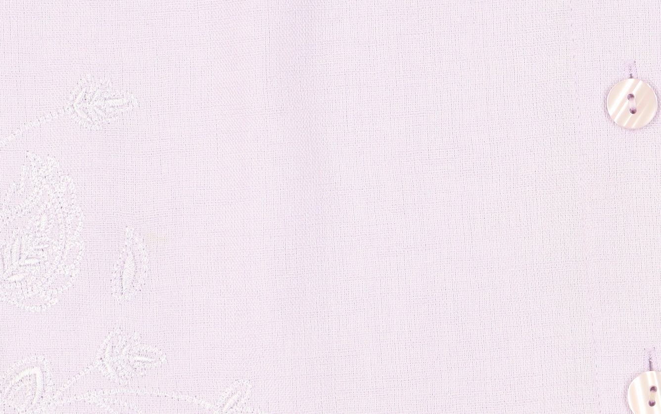 Eastex Women's Purple Button-Up Top, Size 16, Embroidered