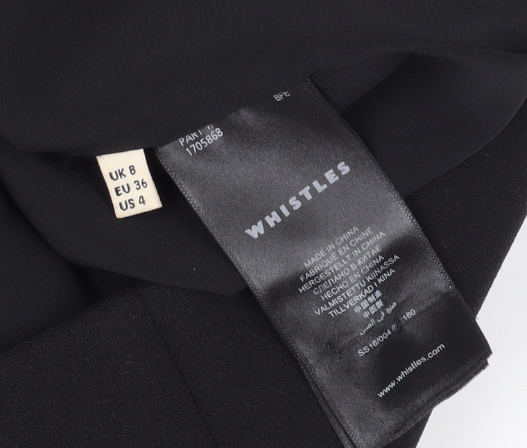 Whistles Women's Black Sheath Dress Size 8, Off Shoulder