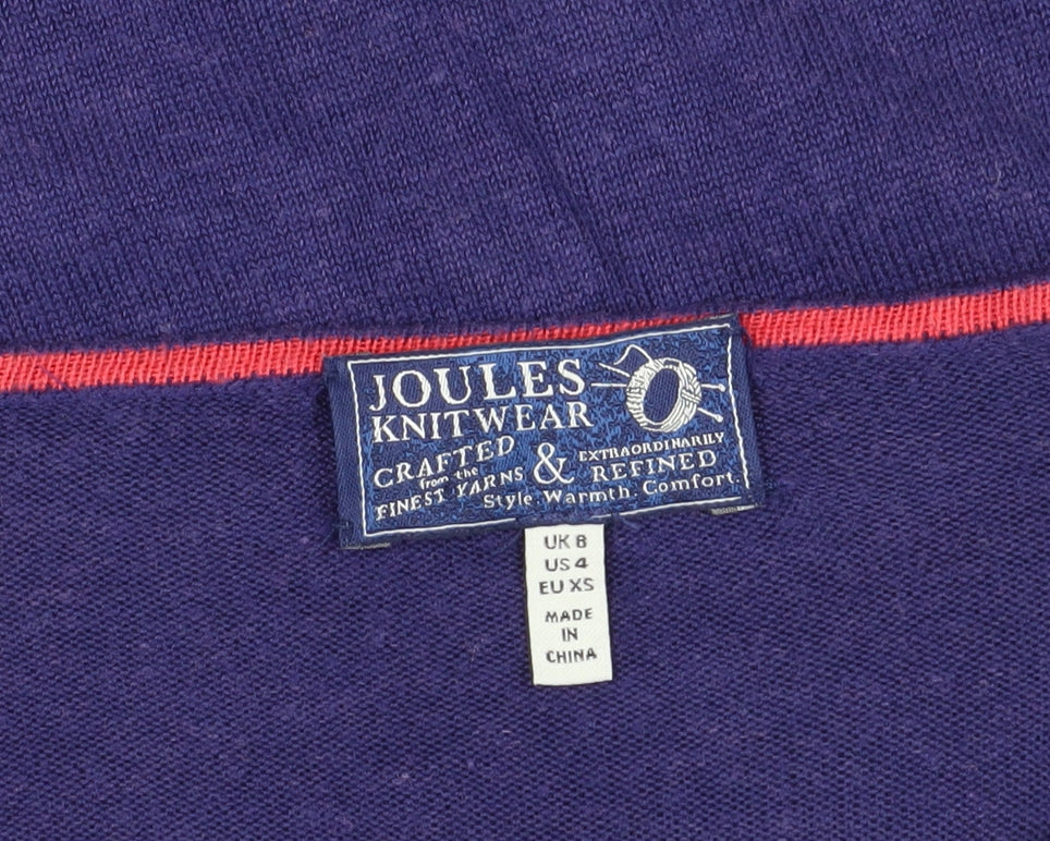 Joules Women's Blue Striped Knit T-Shirt XS