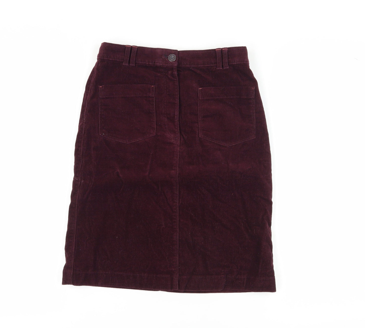 White Stuff Red Corduroy Women’s Pencil Skirt Size 6