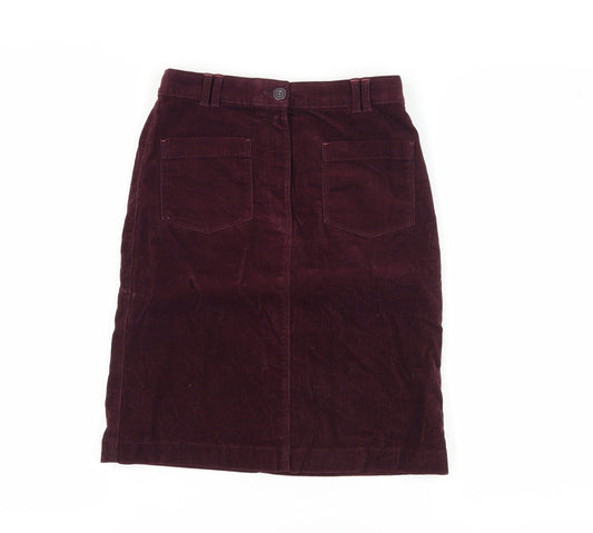 White Stuff Red Corduroy Women’s Pencil Skirt Size 6
