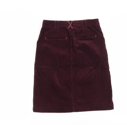 White Stuff Red Corduroy Women’s Pencil Skirt Size 6