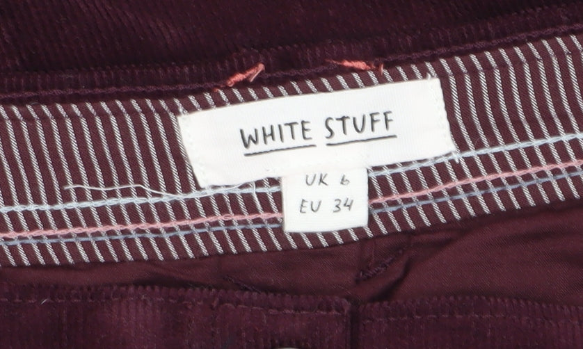 White Stuff Red Corduroy Women’s Pencil Skirt Size 6