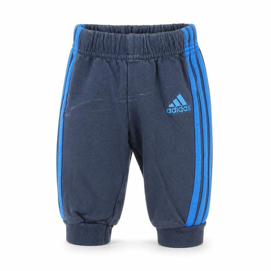 Adidas Unisex Baby Blue Jogger Trousers 0-3M - Cotton Comfort