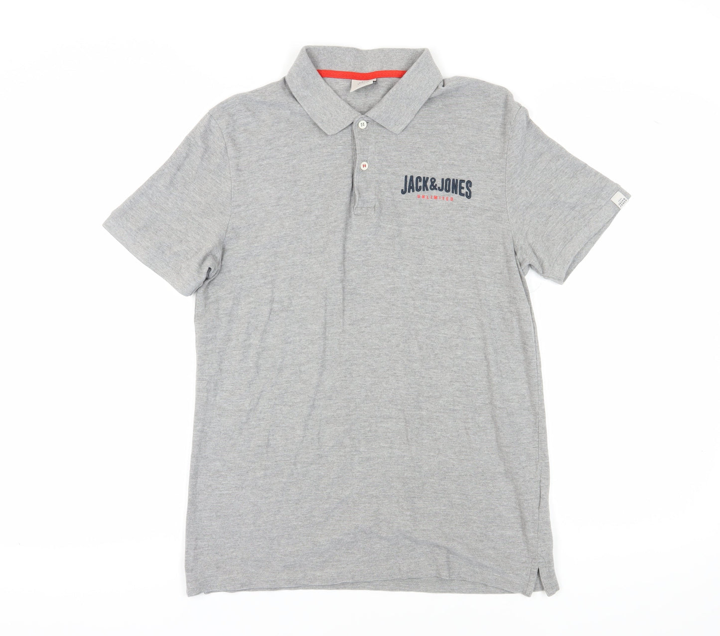 Jack & Jones Grey Men's Medium Polo Shirt