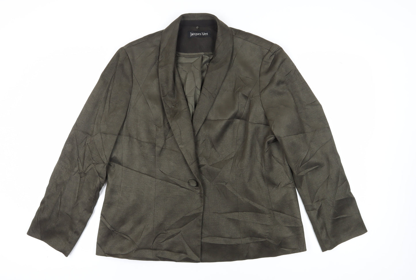Jacques Vert Green Women's Blazer Size 20, Regular Fit