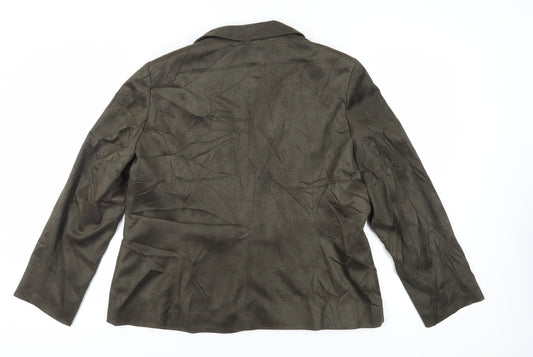 Jacques Vert Green Women's Blazer Size 20, Regular Fit