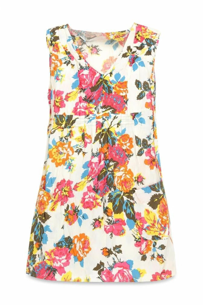Joules Women’s Multicoloured Floral A-Line Dress Size 8