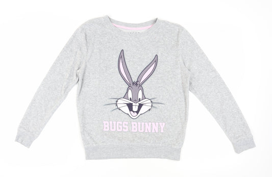 Teens UK 2XS Regular Looney Tunes Grey Pullover Sweatshirt