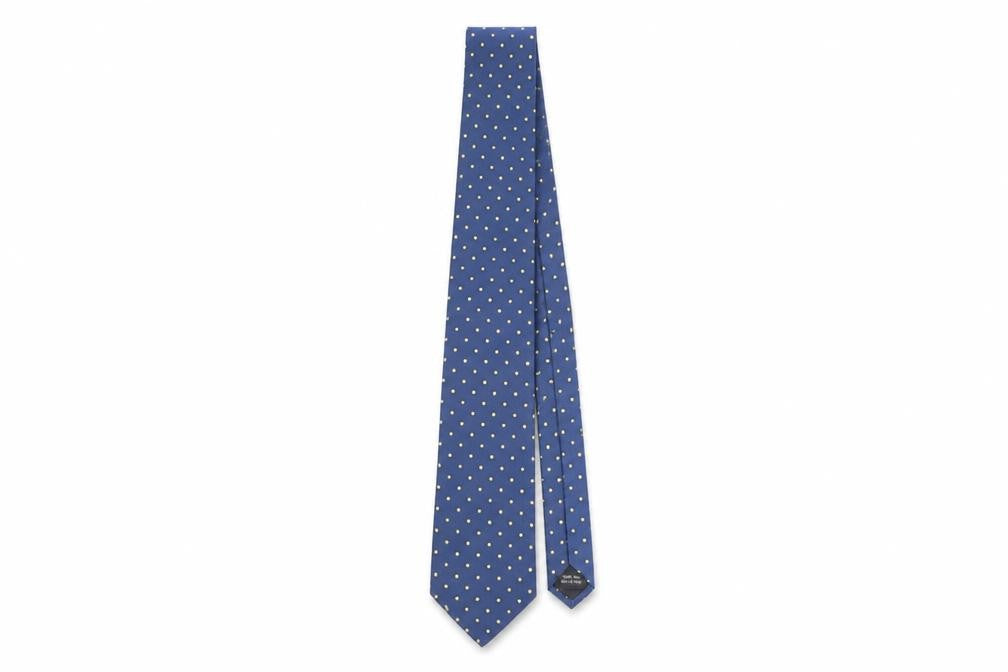Van Heusen Men's Blue Polka Dot Silk Tie
