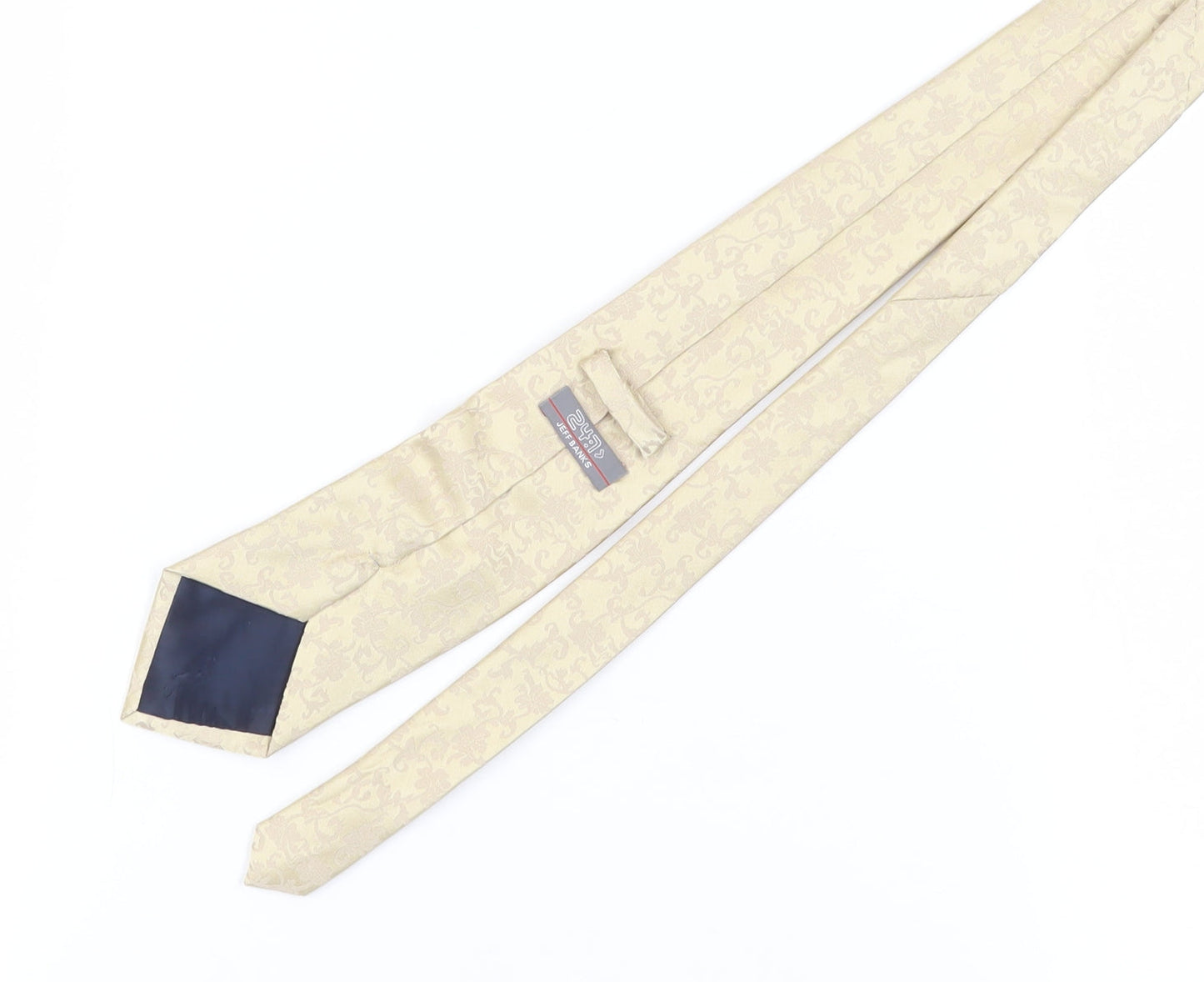 Jeff Banks Beige Floral Men's Tie - One Size Polyester