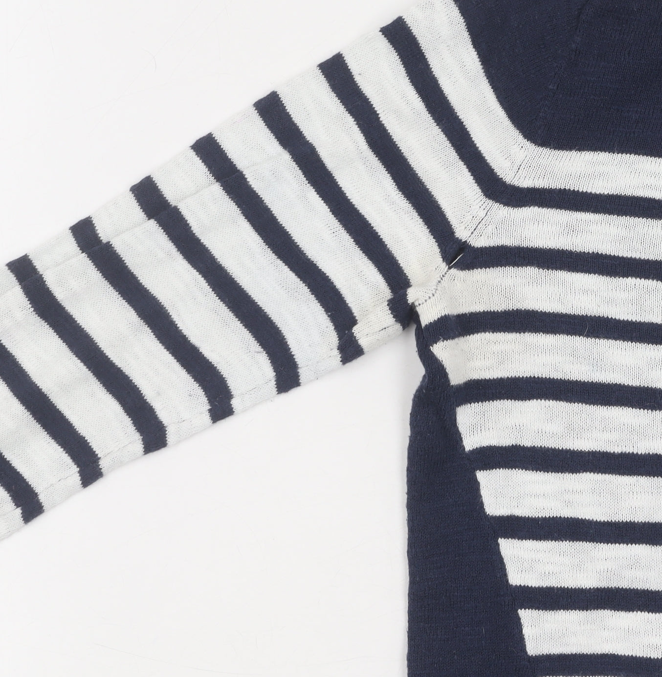 Tommy Hilfiger Women's Blue XS Striped Pullover Jumper