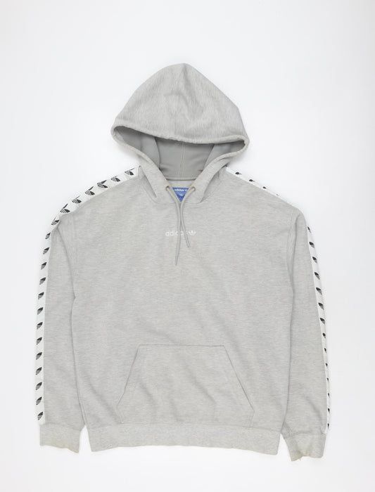 Adidas Unisex Grey Pullover Hoodie, Size S