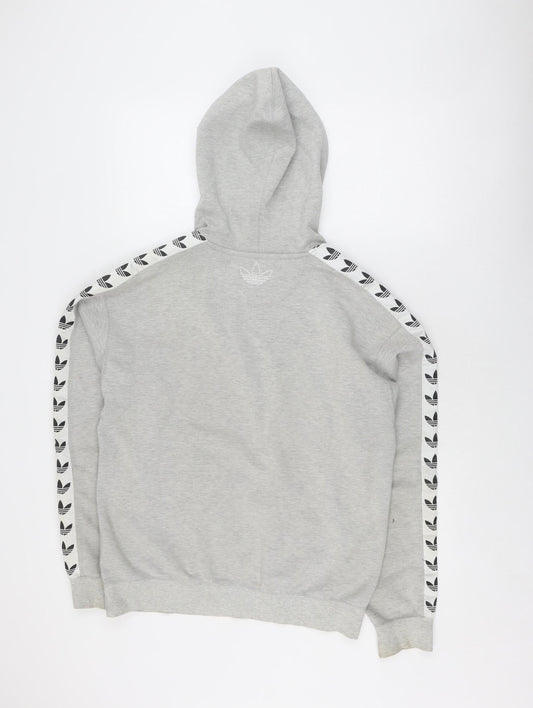 Adidas Unisex Grey Pullover Hoodie, Size S