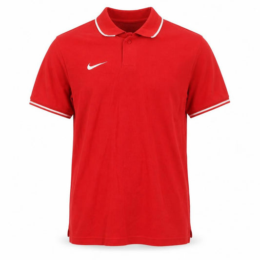 Nike Men's Red Polo Active Gym Shirt M