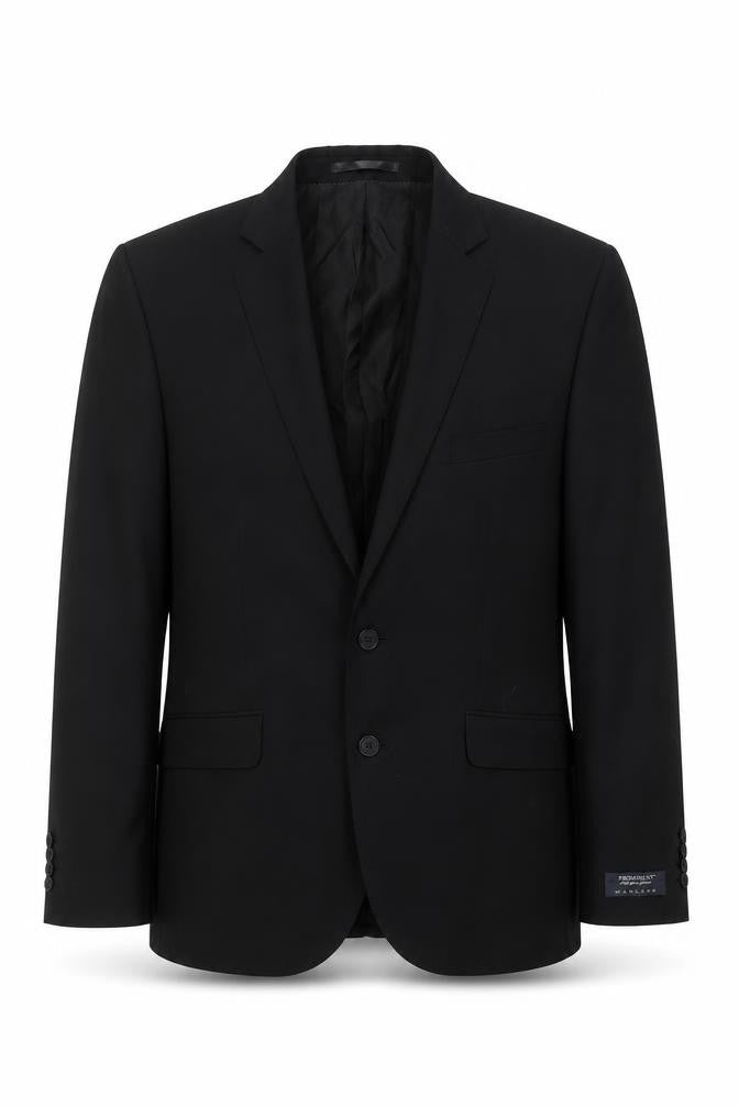 Mens 42 Chest Regular Jaeger Black Two-Button Blazer