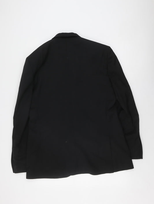 Jaeger Men's Black 42R Regular Blazer