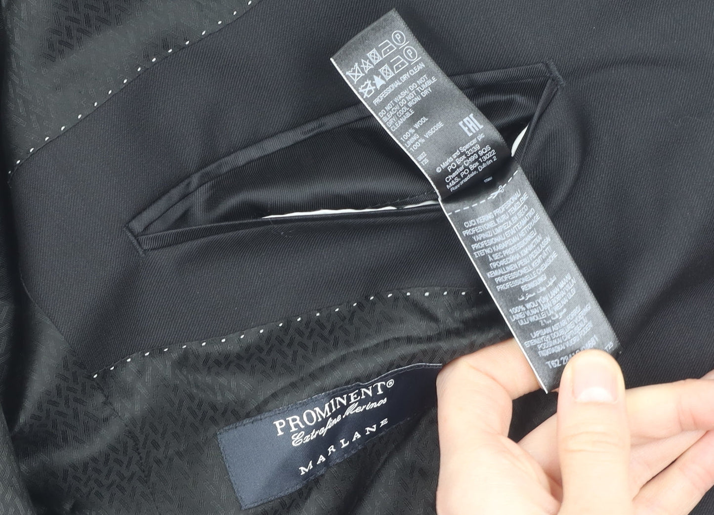 Jaeger Men's Black 42R Regular Blazer