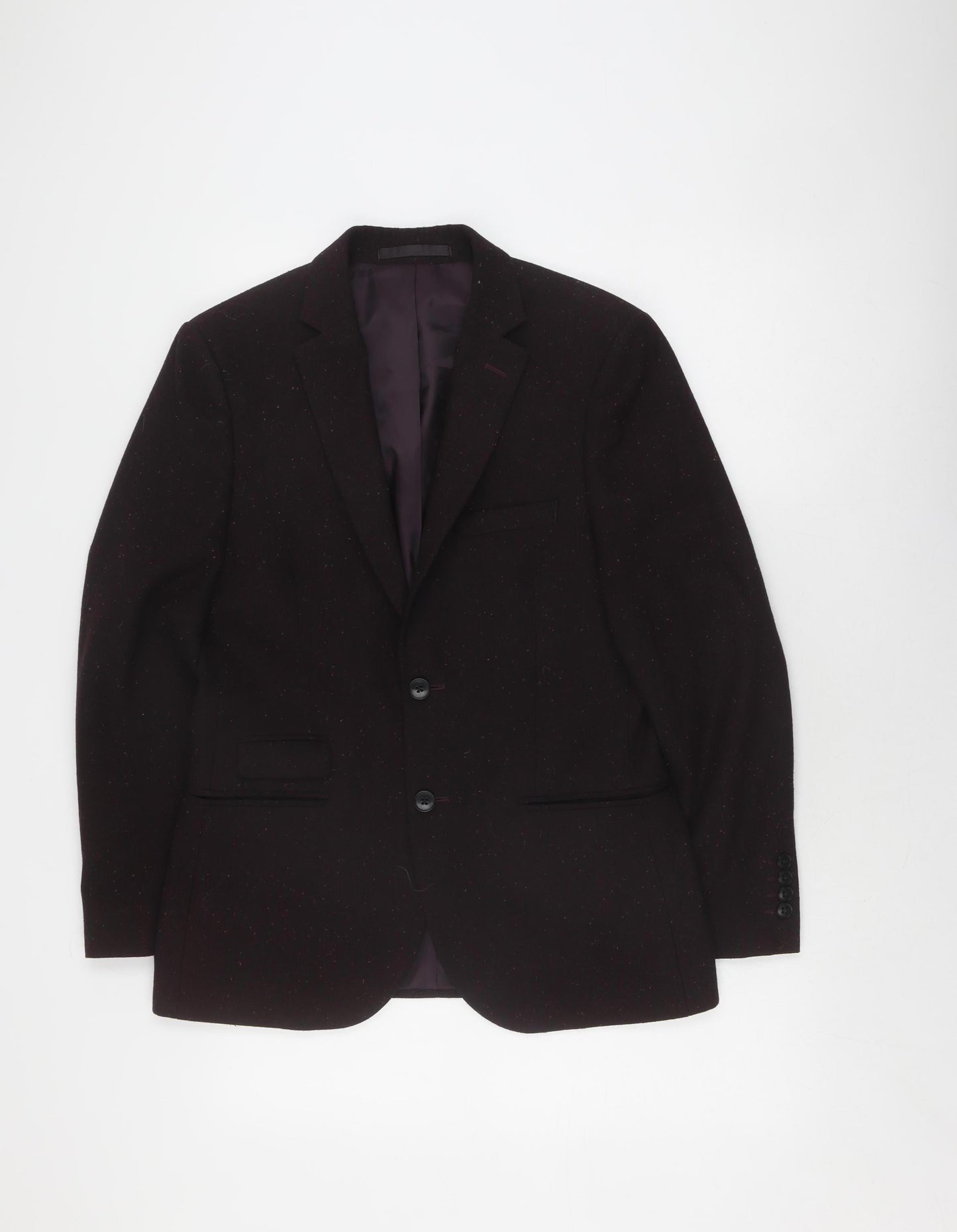 Moss London Men's Black Slim Fit Blazer 38