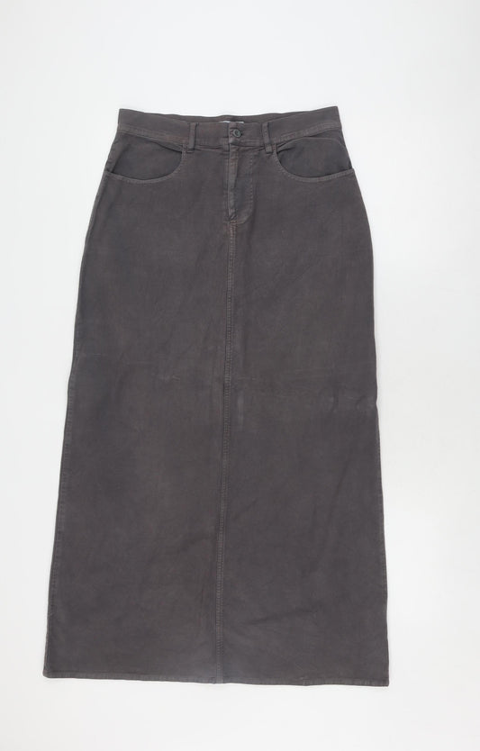 White Stuff Women's Grey Midi Pencil Skirt, Size 2