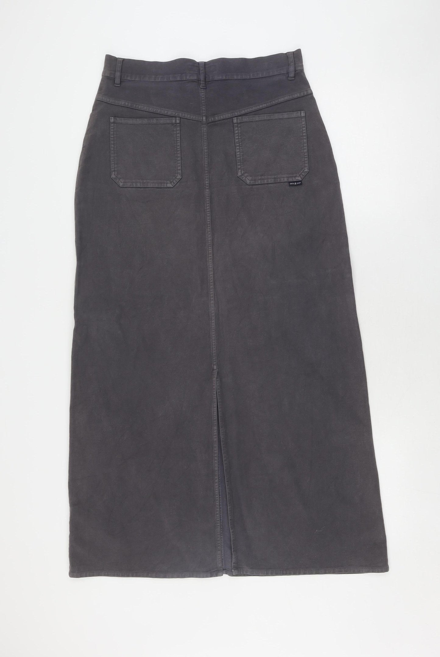 White Stuff Women's Grey Midi Pencil Skirt, Size 2