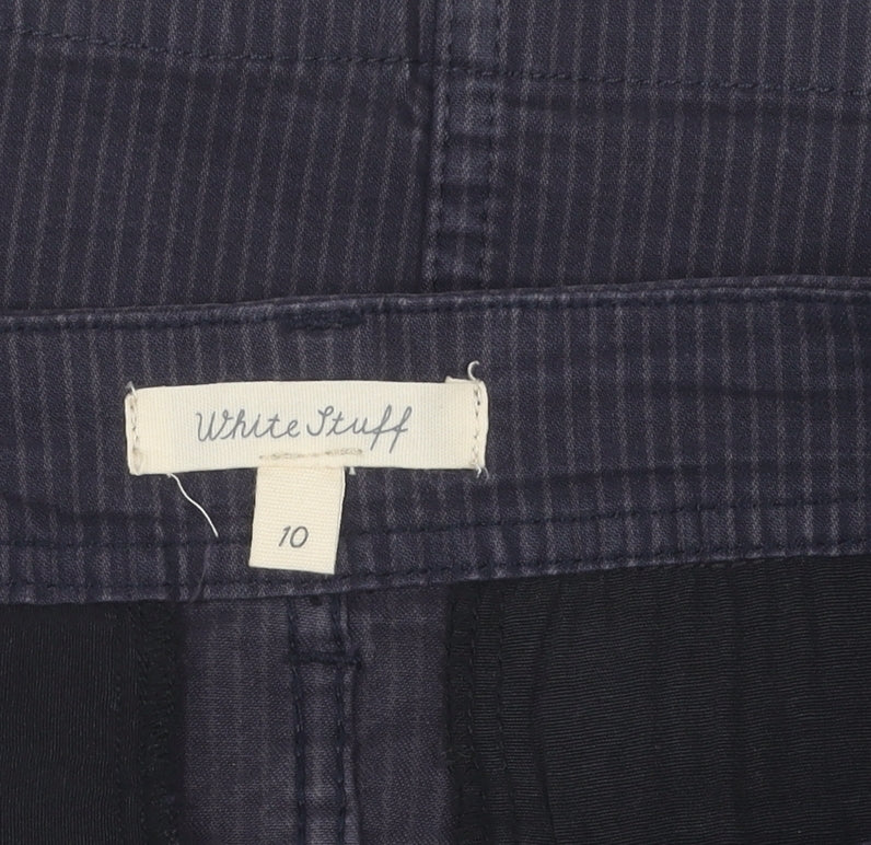 White Stuff Women's Black Stripe Skirt Size 10