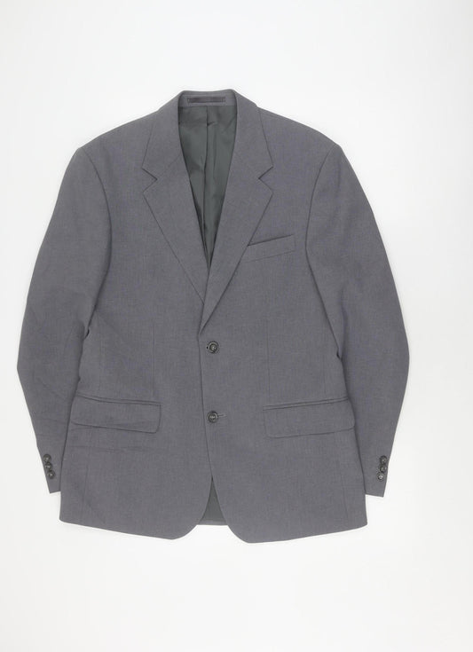 Farah Men's Grey Blazer, 38R, Classic Style