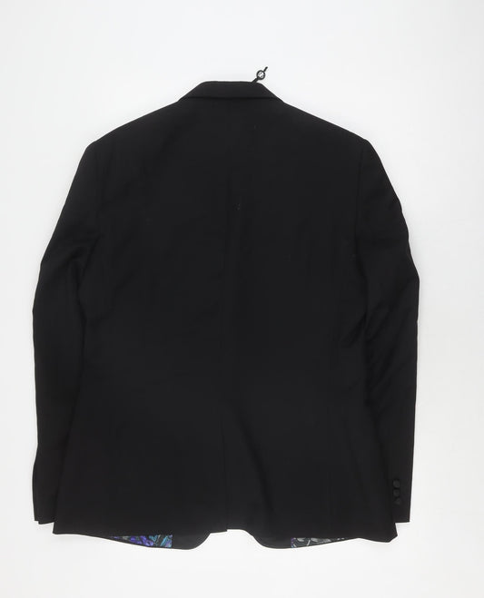 Ted Baker Men's Black Blazer Size 42R Formal