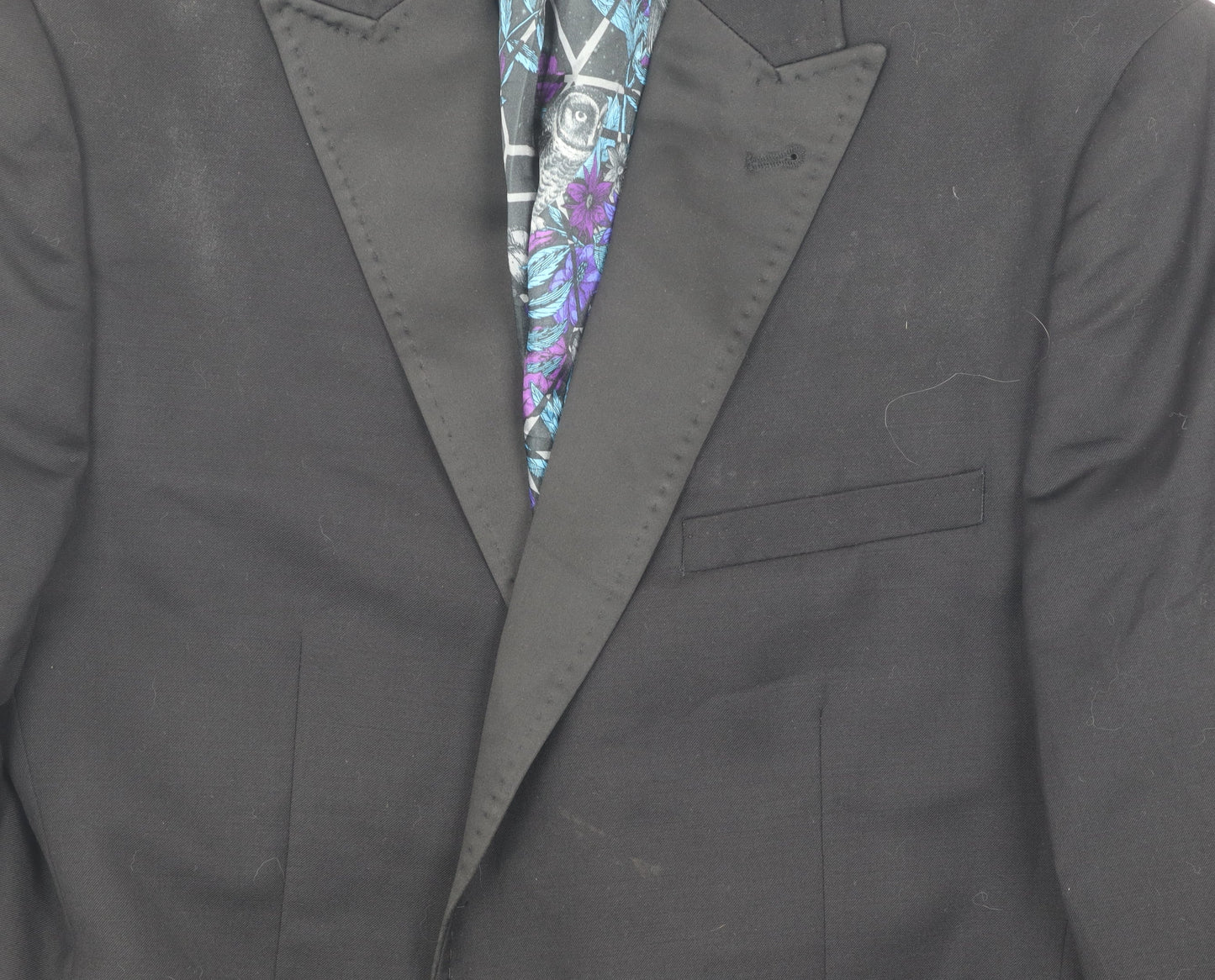 Ted Baker Men's Black Blazer Size 42R Formal