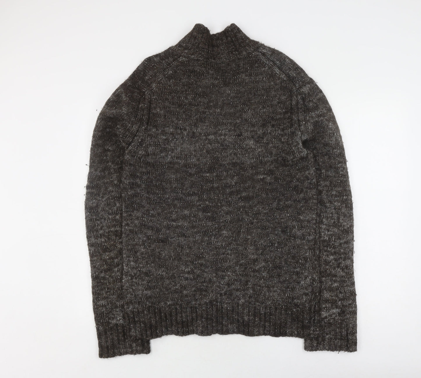 Gap Men's Grey Wool Henley Jumper, Medium Size