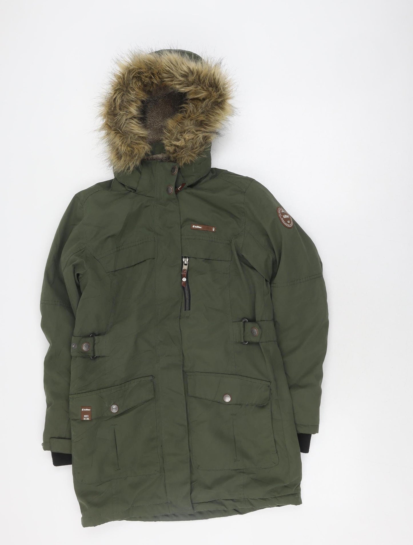 Killtec Boys Green Parka - Size 12, Water Resistant