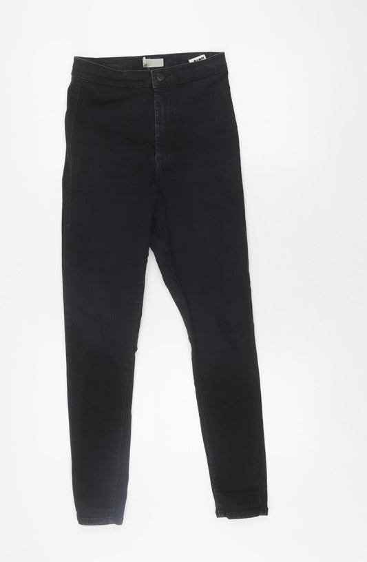 Topshop Women's Black Skinny Jeans W28 L30 Slim Fit